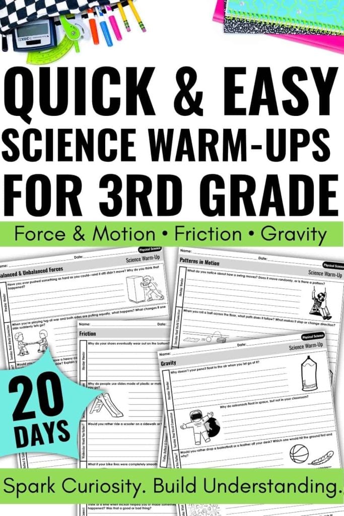 Quick & Easy 3rd Grade Science Warm-Ups That Build Big Thinking 1 3rd grade science warmups.
