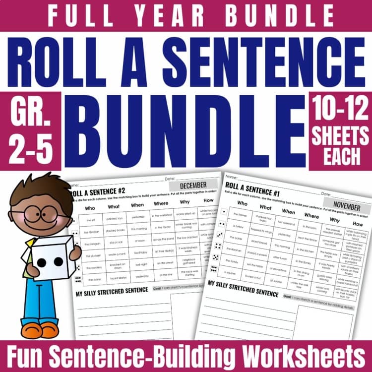 Sentence Writing Warm-Ups That Help Students Add Details 3 stretch a sentence bundle