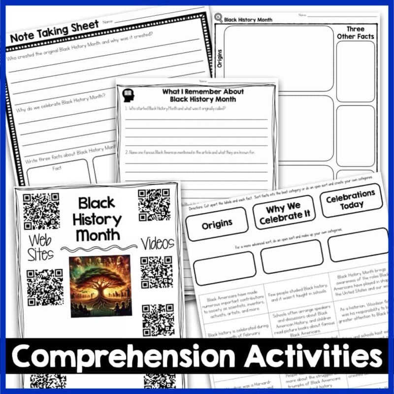 Black History Month Reading Passage COVER.003 Black History Month article.