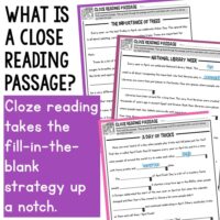 April Cloze Reading.
