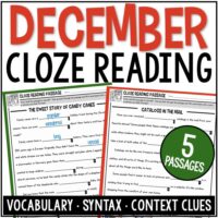 December Cloze Reading.