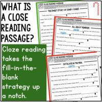 December Cloze Reading.