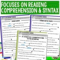 March Cloze Reading.