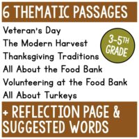 November Cloze Reading.