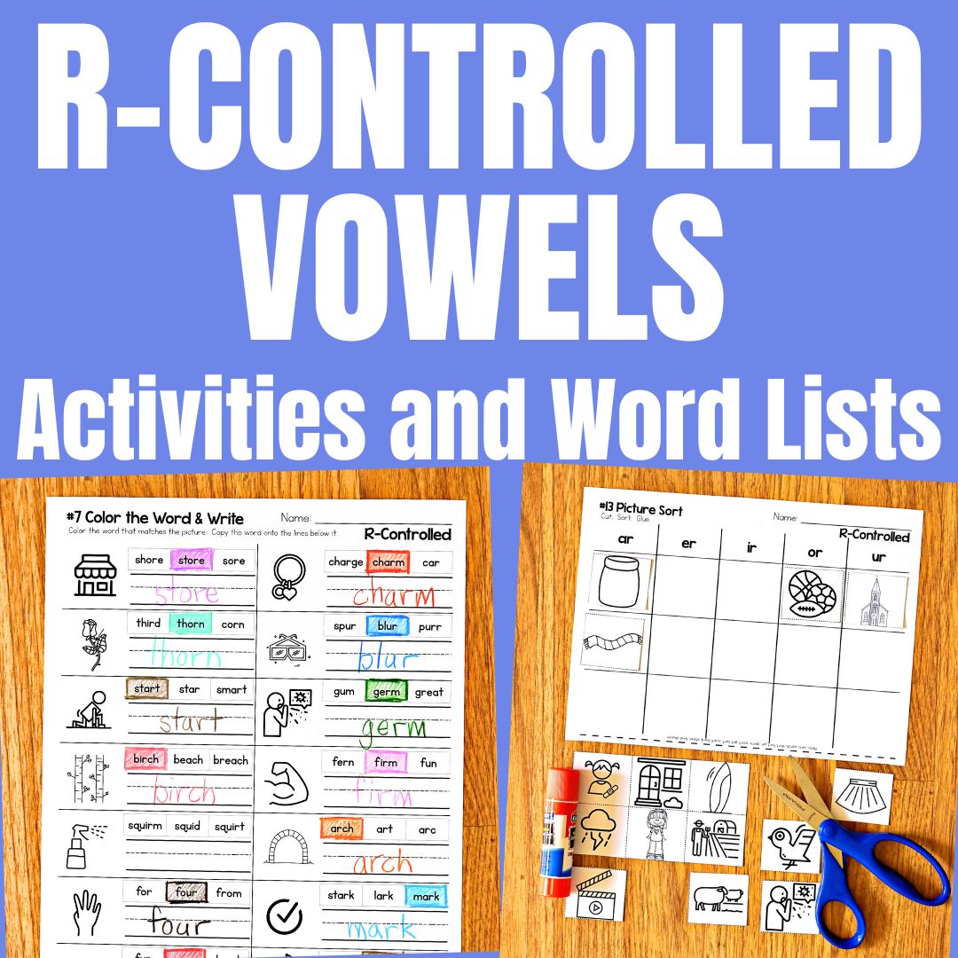 R-controlled vowels activities.
