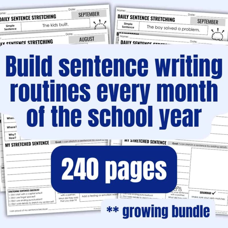 Stretch a Sentence 4 Stretch a Sentence Bundle.