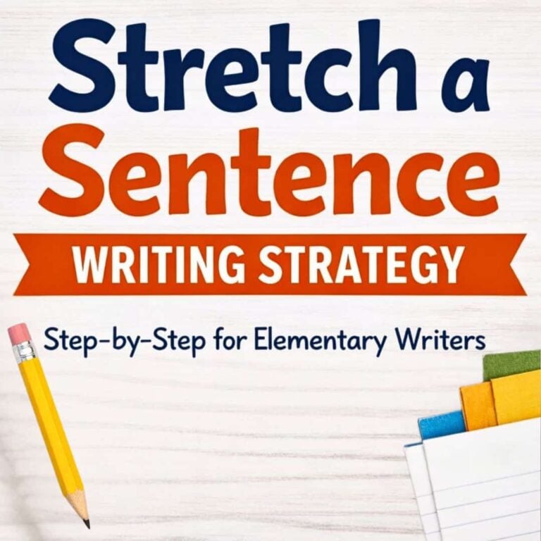 stretch a sentence writing strategy.