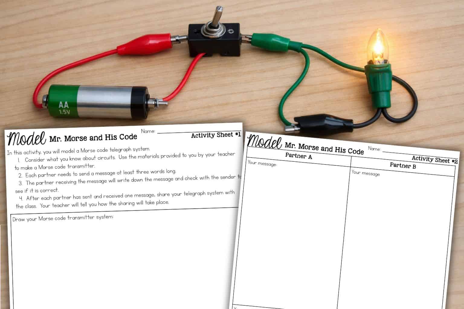 Morse Code Activity for Kids (STEM + Binary Code Lesson)