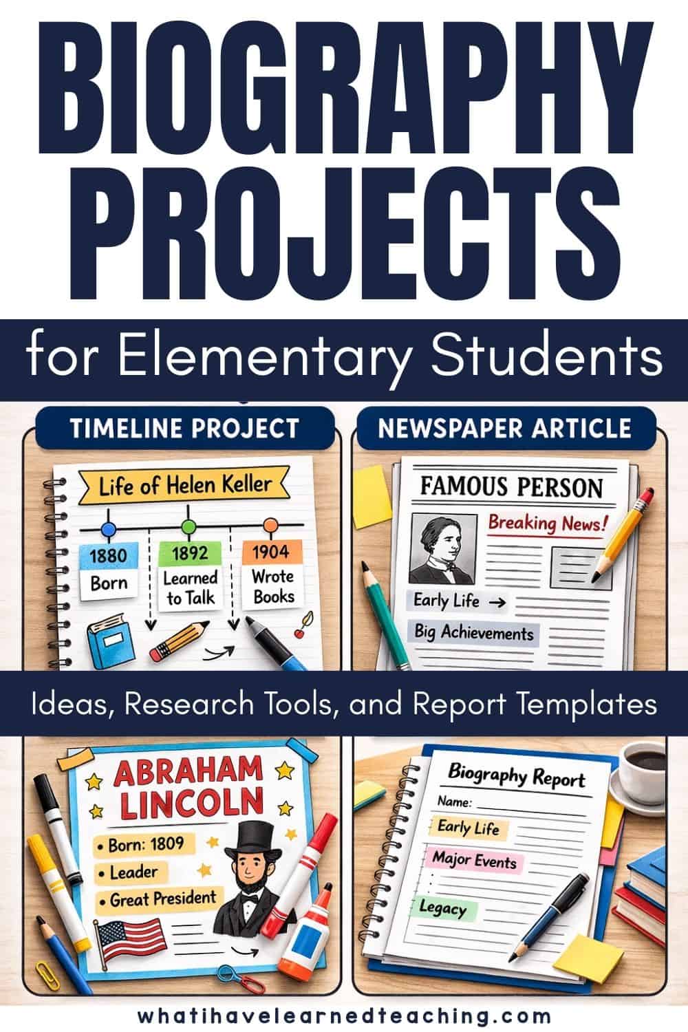 Biography Projects for Elementary Students: Ideas, Research, and Reports