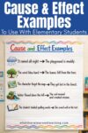 Cause and Effect Examples for Elementary Students