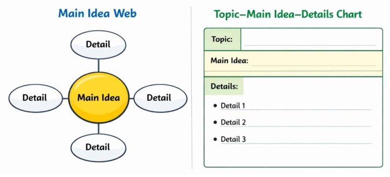 Types of Graphic Organizers for Reading Comprehension (2–5)