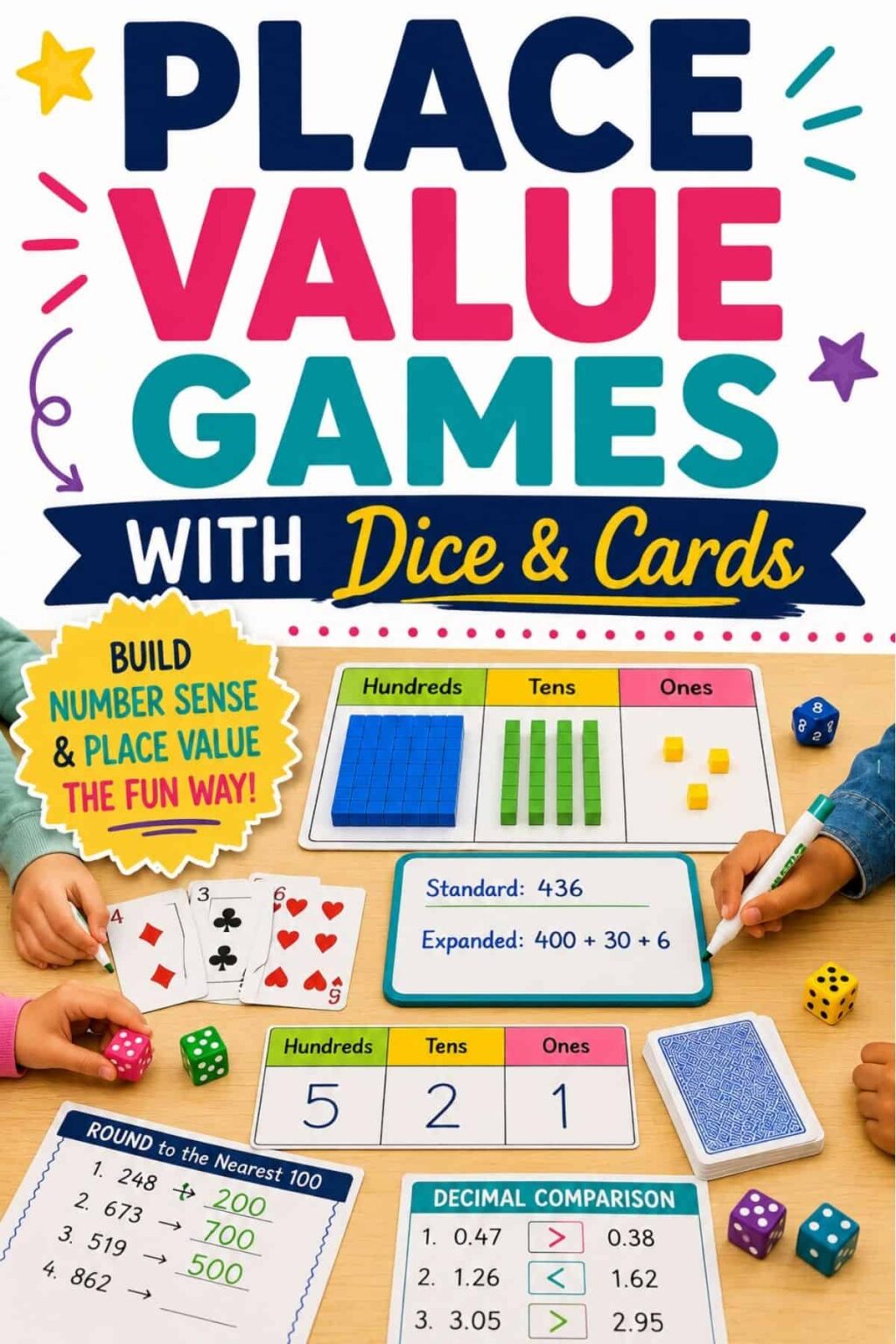 Place Value Games: Dice and Card Games by Grade Level
