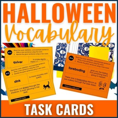 Halloween Words Shades of Meaning Vocabulary Lesson Plans Writing Activities