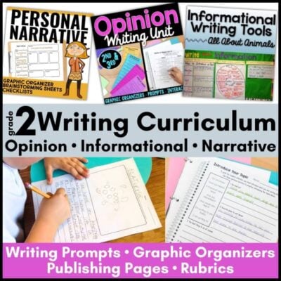 Elementary Writing Tools Bundle for Informational, Narrative, and Opinion Writing