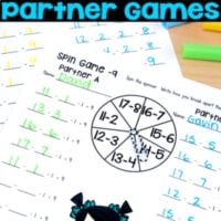 Addition and Subtraction Within 20 Using Ten as a Benchmark