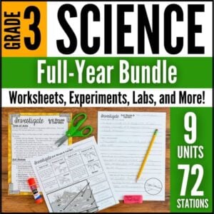 Third Grade Science Stations BUNDLE