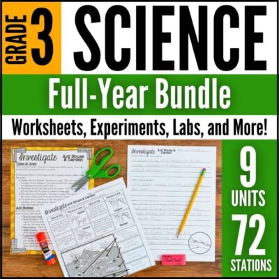 Third Grade Science Stations BUNDLE