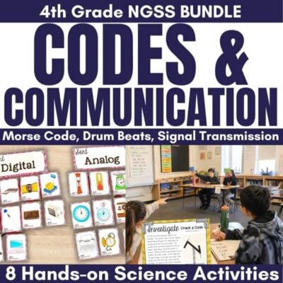 Communication through Codes & Technology BUNDLE Science Stations