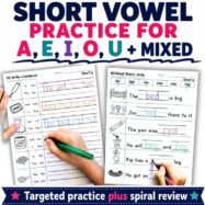 200+ Short Vowel Sentence Practice Worksheets | CVC Phonics Activities