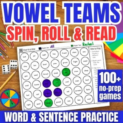 Phonics Partner Games for Long Vowel Teams