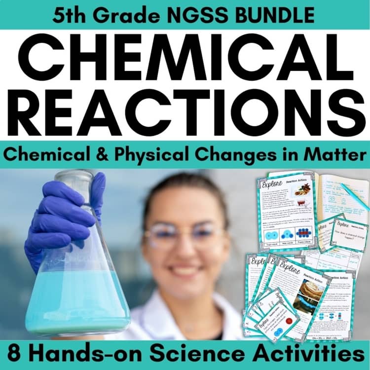 Chemistry Experiments for Kids That Teach Real Science 6 Chemical Reactions Science Station BUNDLE