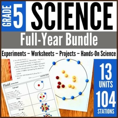 5th Grade NGSS Science Station Yearlong BUNDLE