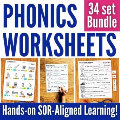 ULTIMATE Phonics Worksheets | CVC Words, Digraph Activities, CVCE, Word Lists