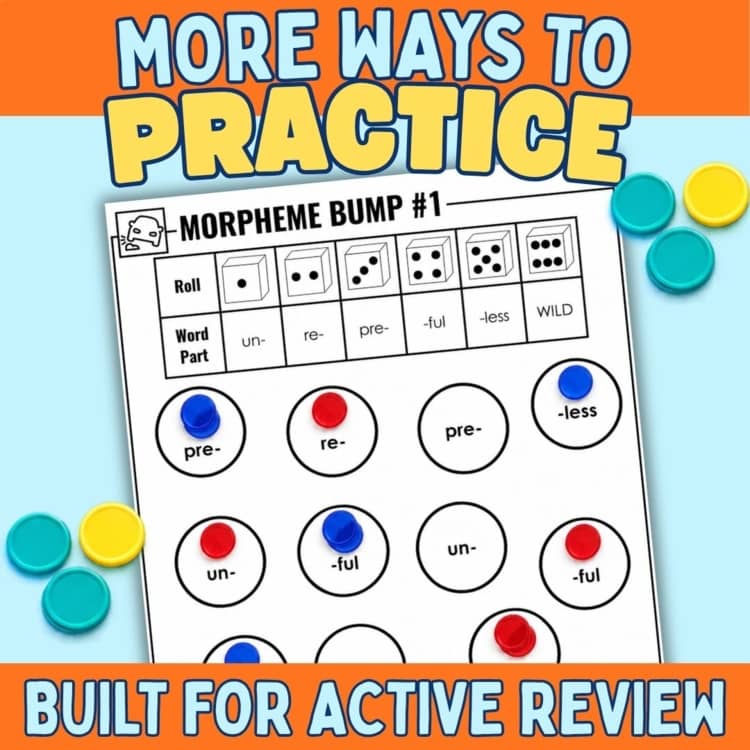 Prefix & Suffix Games Activities 3rd Grade Word Building Morpheme Review Words preview 2 Prefix & Suffix Games Activities 3rd Grade Word Building Morpheme Review Words preview 2