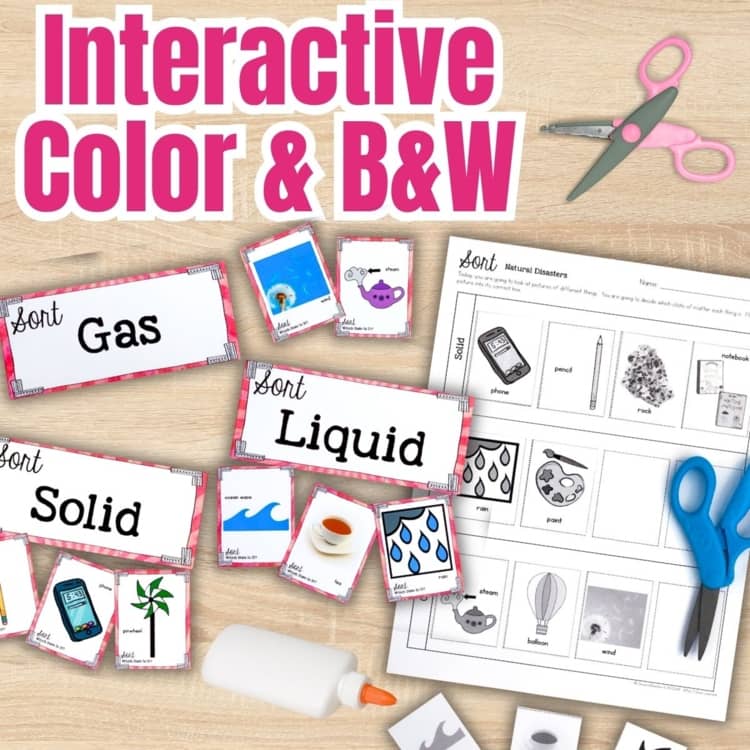 Types of Matter Sort Solid Liquid Gas Cut & Paste States of Matter Activity NGSS preview 1 Types of Matter Sort Solid Liquid Gas Cut & Paste States of Matter Activity NGSS preview 1