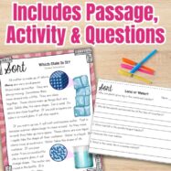 Types of Matter Sort Solid Liquid Gas Cut & Paste States of Matter Activity NGSS preview 2