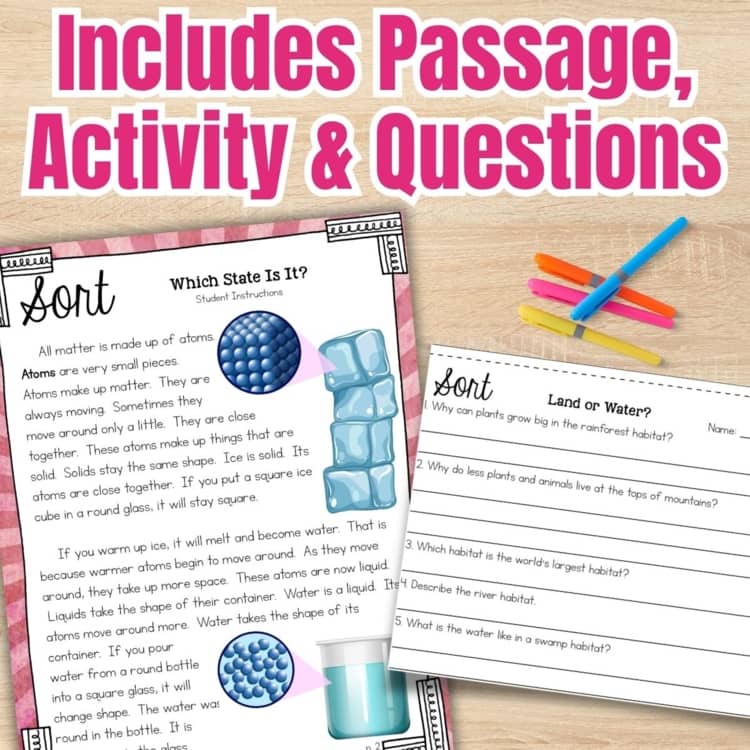 Types of Matter Sort Solid Liquid Gas Cut & Paste States of Matter Activity NGSS preview 2 Types of Matter Sort Solid Liquid Gas Cut & Paste States of Matter Activity NGSS preview 2